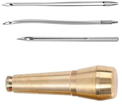 Xinsheinelry Multifunctional Leather Sewing Awl Tool Set Needle Awl With Metal Handle Shoe Set Leather Hook Needle