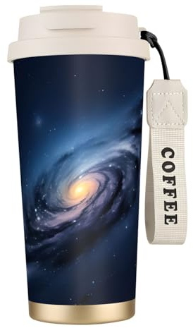YANYU Universe Milky Way Galaxy Print Stainless Steel Cup Drinkware Coffee Commuting Office Outdoor Adventures Travel Mug