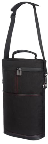 Sacs réfrigérants à vin – Porte-bouteille portable, isolé, design durable, poignées légères et faciles à transporter | Sac de transport de protection pour bouteilles de vin, voyages, restaurants
