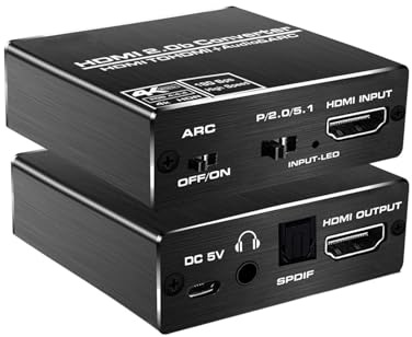 Extractor 4K-konverterare 5.1 till RCA-splitter optisk TOSLINK-switch digital 7.1-adapter