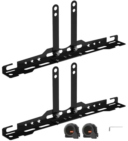Outil d'Alignement des Roues - Réglage de Parallélisme Véhicule, Kit De Parallélisme Précise avec 2 Rubans Métriques pour Voiture Camionnette Moto Garage