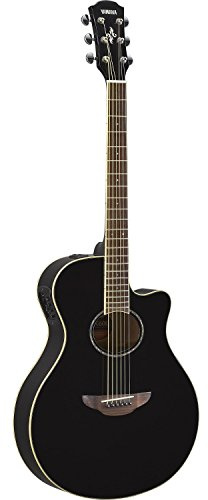 Yamaha APX600 BL Thin Body Acoustic-Electric Guitar, Black