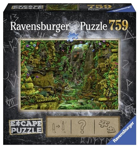 Ravensburger - The Magic Temple Puzzle, Escape-Puzzle-Kollektion, Geschenkidee für sie oder ihn, Brettspiel für Erwachsene, 759 Teile, 70x50 cm