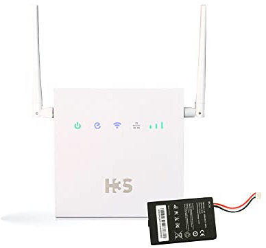 Combo H3S - Router 4G LTE (Cat 4) R01+ Batería de 3000 mAh, WiFi Móvil 802.11b/g/n, MicroSIM, Puertos Ethernet WAN/LAN, 4-5 Horas de autonomía, Antena Desmontable