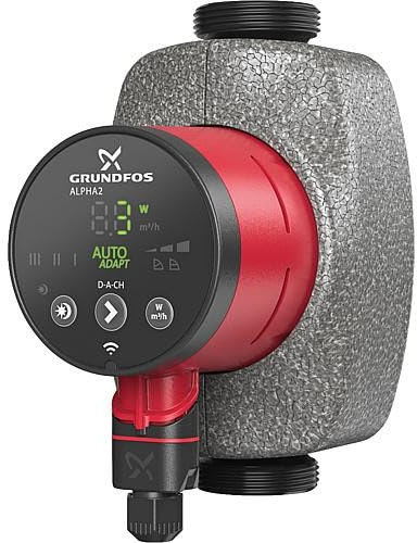 Grundfos Umwälzpumpe Alpha 2 25-40N,DN25(1) PN10 230V
