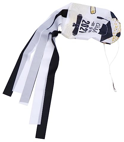 SUPVOX 2pcs Graduation Season Windsock Flag Eye-catching Hanging Wind Decoration for Gardens Courtyards and Balconies Bright Colors and Ribbons for Outdoor Celebrations