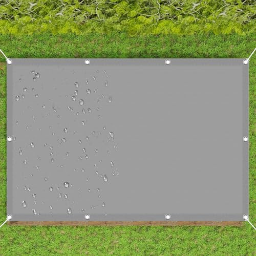 Voile d'ombrage Rectangulaire Étanche 250 x 350 cm Imperméable Filet d'ombrage Couvert Végétal Toile Terrasse, Patio, Jardin, Extérieur UV Protection 98% Résistant Aux Déchirures, Gris Clair