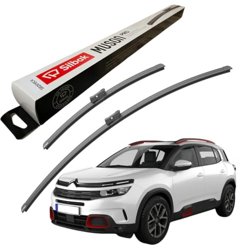 Silbak Windscreen Wipers, fits for CITROEN C5 AIRCROSS (11/2018 ONWARDS) Front Wiper Blades, 700mm/400mm