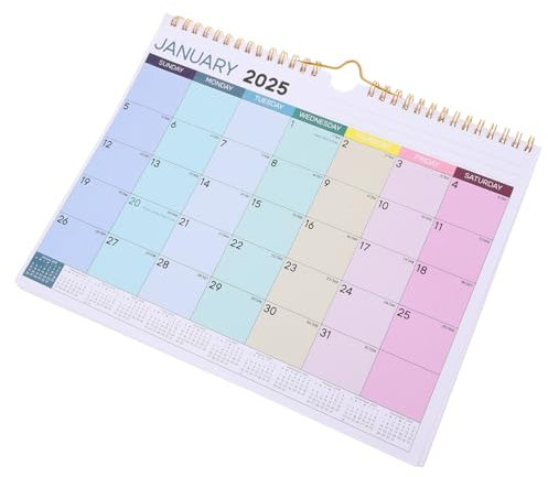 Tofficu Monatlicher Wandkalender Kleiner Bedruckter Kalender Mit Internationalen Feiertagen Stilvolles Design Für Büro Und Zuhause Langlebige Papierqualität Klare Monatsübersicht