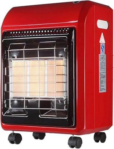 XIAGJAO Portable Gas Cabinet Heater 4200W - Mini Heater Red Free Standing - with 3 Heat Settings(Color:Natural gas)