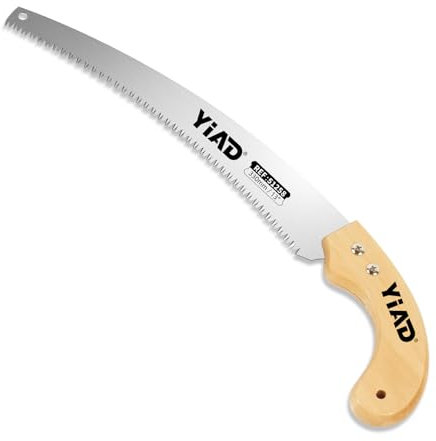 Hand Pruning Saw, 13 Curved Blade Handsaw, Hunting Saw Gardening Hand Tools Wood Working Tools, Tree Branch Cutter Wood with Hanging Scabbard for Tree Trimming Woodworking Hunting Camping