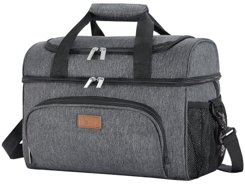Lifewit Borsa termica termica, 32/48 lattine, grande, a prova di perdite, leggera, portatile, a doppio strato, con lati morbidi, per campeggio, kayak, viaggi su strada, shopping
