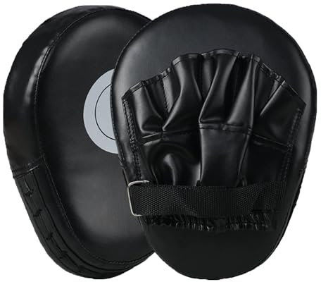 LONGHAO 2 pcs Gebogene Focus Pads Kickboxing Boxing Pads Boxer Claw Foot Kick Pads Taekwondo Kick Pad Box Pads Schlagpolster Kickboxen,Geeignet für Boxing,Taekwondo,Kampfsport,Karate (Schwarz)
