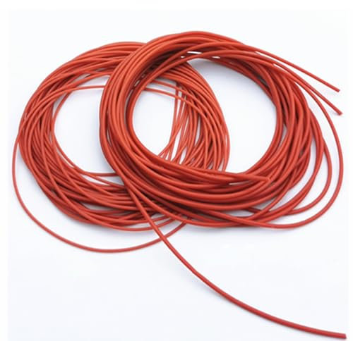 Joint Torique En Silicone Rouge, Diamètre 0,8 À 6 Mm, Longueur 5 M, Cordon Rond Étanche Haute Température(5mm)