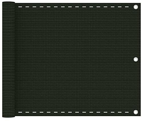 Xichuzi Toldo para balcón, Malla Protectora Balcon, Malla De Ocultacion, para Cubrir Vallas, Tela Ocultacion Jardin, HDPE Verde Oscuro 75x600 cm