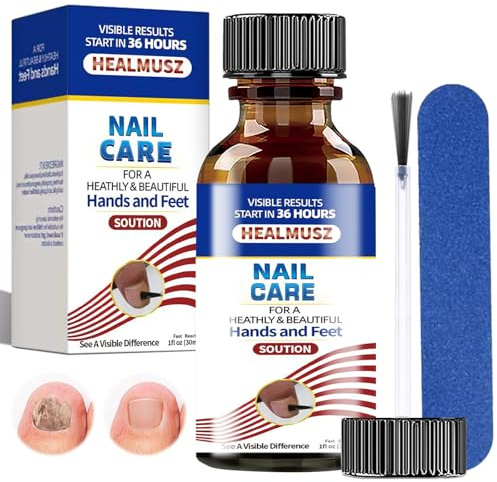 Nail Elixir for Toenails, Helps Restore Healthy-Looking Nails, Lightweight Fast-Absorbing, Nail Repair Growth, Nail Softener for Thick Toenails Toe and Finger Nail Solution, 30ml Bottle