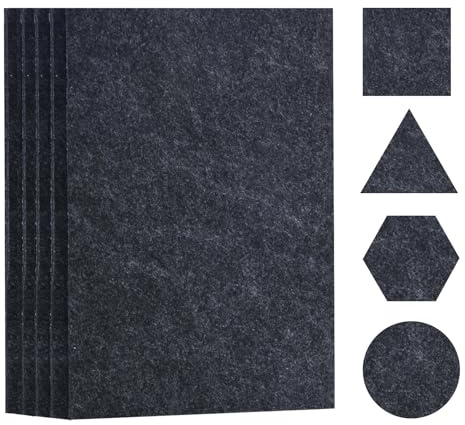 GrünWerk Feltri Adesivi per Mobili e Sedie – Feltrini Antigraffio Parquet | Fogli di feltro ad alta densità per protezione parquet. Adesivo extra forte universale da ritagliare.