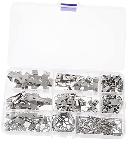 EXHUMKY Ganci per Appendere Kit Completo per Foto con Chiodi per e Cartongesso Materiale Ferro Resistente e Facile Installazione per e Arte