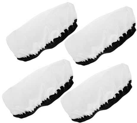 4 Pezzi Coperture Diffusore Fotografico Rotonde 7 Pollici in Nylon | Design Elastico, Luce Morbida e Peso Leggero, Sostituzione Rapida, Bianco per Arte e Pubblicità