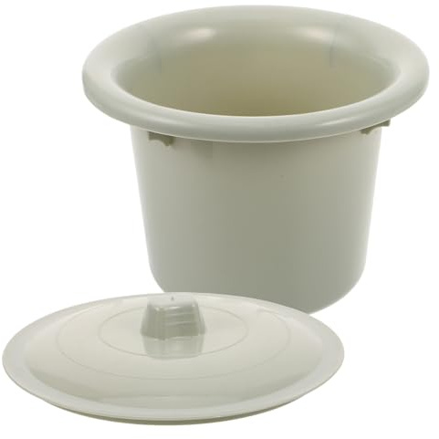 HAPINARY Pot de Chambre avec Couvercle 2 L Urinoir Portable en Plastique Haute Densité Vert pour Adultes Unisexe Bassin de Lit pour Personnes Âgées et Convalescentes Usage