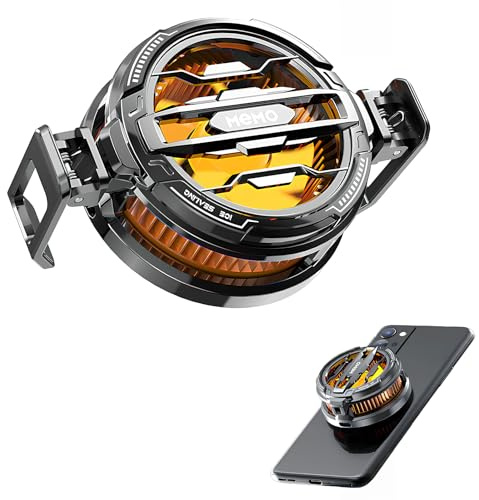 Enfriador Magnético Móvil con Pinza de Resorte y Luz RGB para Juegos | Ventilador de Refrigeración para Teléfono, Ligero y Silencioso, Compatible con iPhone y Móviles Android