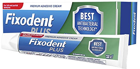 Fixodent Plus Food Barrier Denture Adhesive, Fresh Flavour 40g x 3 Multipack