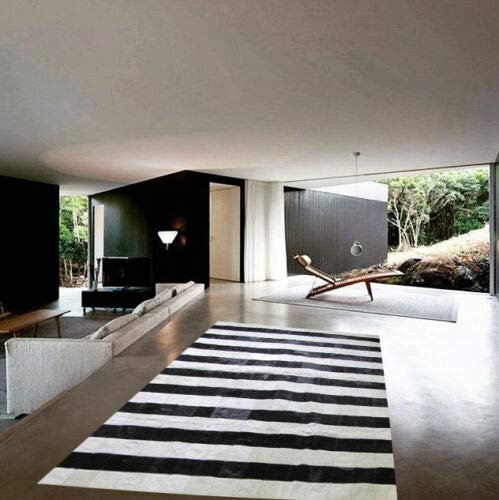 Vip-leather NEU KUHFELL Patchwork Teppich Art 6100 (240 cm x 300 cm)