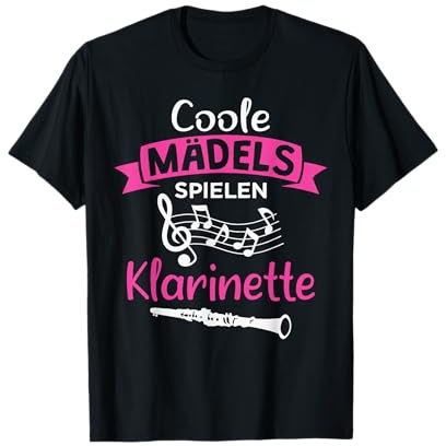 Klarinettistin Coole Mädels spielen Klarinette T-Shirt