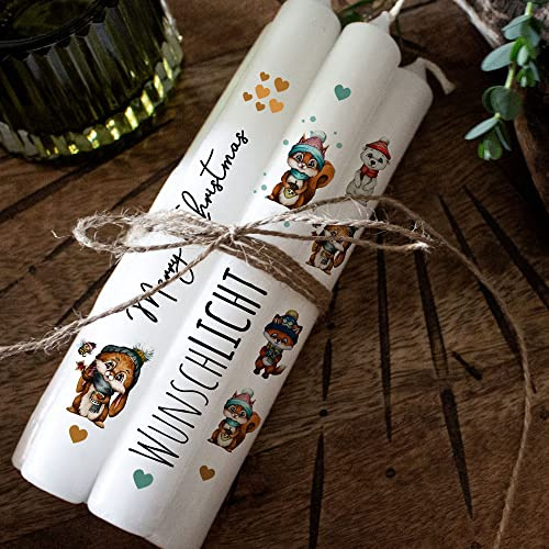 ilka parey wandtattoo-welt Kerzensticker Kerzentattoo Kerzentattoos Tattoofolie Weihnachten Advent Adventskerzen für Kerzen oder Keramik A4 Bogen DIY Stickerbogen kst27