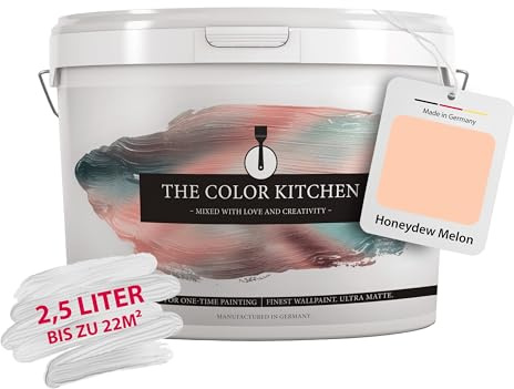 Livingwalls THE COLOR KITCHEN kräftige Wandfarbe - Malerfarbe für farbenfrohe Räume - matte Innenfarbe in Rosa - 2,5l Deckfarbe in TCK6022