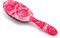Rock & Ruddle Natural Mixed Boar Bristle Hair Brush for Women and Kids (Large 21 cm) - Perfect for Wet or Dry Hair, Detangling Smoothing Blowdrying - Designed & Made in UK - Romantic Roses