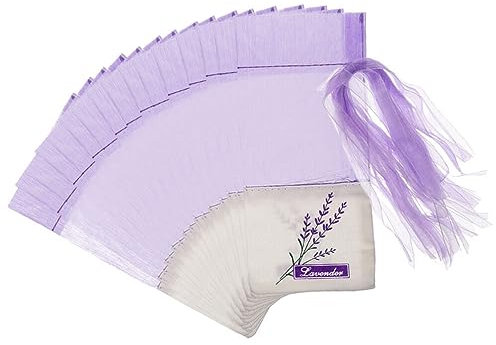 IMIKEYA 50 Stück Leere Beutelbeutel Parfüm-aufbewahrungsbeutel Geschenktüten Aus Organza Organza-geschenkbeutel Beutel Leerer Beutel Sachet-Beutel Packsack Schmuck Baumwolle Lavendel