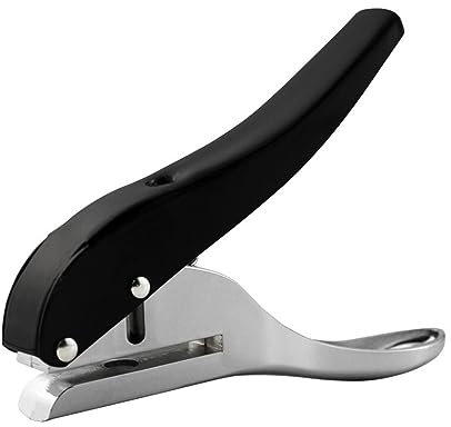 ByoBLu Manuelle Kantenband-Stanzzange, 3/6/8/10 mm Lochkarten-Stanzwerkzeug for Kunststofffolie, Papier, PVC, ABS, Öffner, Nagelloch-Maskierungszange (Color : A, Size : 3mm)