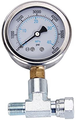 Nettoyeur Haute Pression Pulvérisateur sans air Haute Pression Manomètre de Pression de Joint en T Accessoires de pulvérisateur universels adaptés à la Peinture Grao Wagner Titan pour Affronter Une