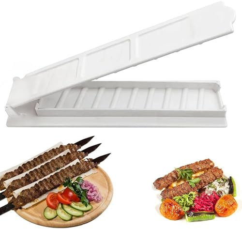 SEABABOO Kebab Maker forma manuale per kebab per cucina Fori Barbecue Spiedi Maker Piccolo Barbecue Spiedini Kebab Maker spiedini kebab maker grill Utilizzato in cucine, famiglie, picnic all'aperto