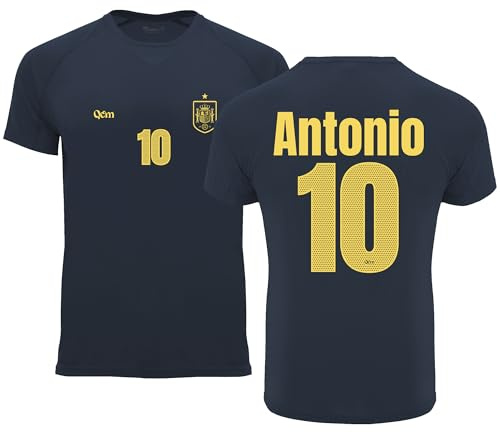 Camiseta Fútbol España Hombre y Niño – Personalizada con Nombre y Número – con Escudo – No Oficial