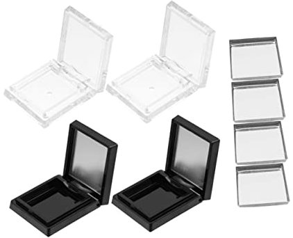 MERRYHAPY Lidschatten Box Mit Tragbarem Lidschattenbehälter Und Lippenstiftbehälter Für Heimgebrauch Nachfüllbare Kosmetikbox Rougebox Lagerung Trays