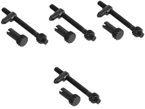 YARNOW 4 Sätze Kettenspanner Kettensägenteile Kettensägenschrauben Ersatzschraube Kettensägenschraube Kettensägen-einstellschraube Einstellschraube Für Kettensägen Eisen