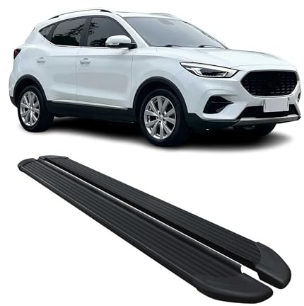 Estribos laterales compatibles con MG ZS 2018-2024 aluminio negro 2 piezas