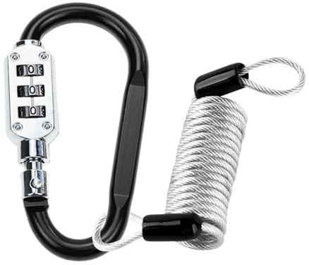 Diogeynu Combination Password Code Lock Padlocks For Suitcase Luggage Aluminum Alloy Locks 3 Digit Resettable Lock Carabiner