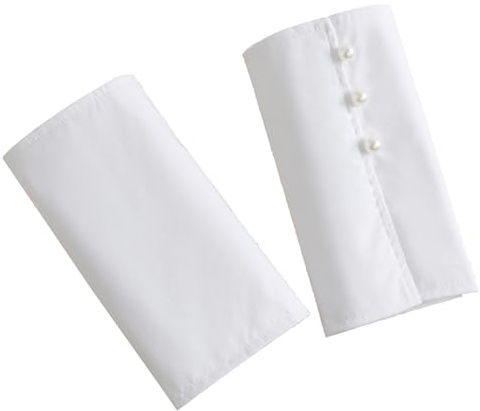 Mangas Falsas para suéter de Mujer 1 par de puños de muñeca manga Decorativas puños de Camisa falso para Mujer Traje