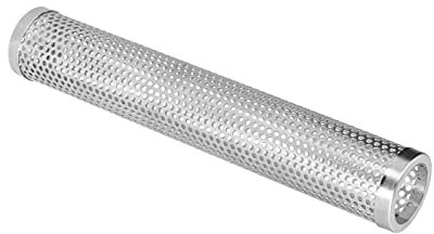 Boîte de Fumage Ronde en Bois pour Barbecue, Infuseur de Saveur Fumée, Boîte de Fumage de qualité Supérieure pour Barbecue, Parfaite pour les Granulés et les Chips – Idéal pour