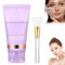 Maschera al Collagene,Collagen Film Viso,Maschera Peel Off,Pulizia Della Maschera Facciale,Maschera Viso Peel Off,per la cura della pelle secca e disidratata,con 1 pennello per maschera facciale,Viola