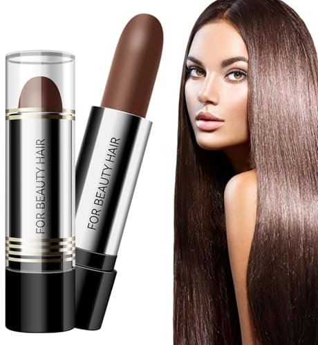 Crayon de coloration instantané pour réparation des cheveux - Stylo de coloration temporaire - Couverture instantanée des racines grises - Pinceau correcteur gris portable et imperméable - 17 g