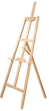 PUFAHAU Soporte de Caballete multifunción, Soporte Plegable, Soporte de exhibición de Arte, trípode de Madera, Caballete para Pintura, Boda, Altura Diferente, Suelo, H175cm