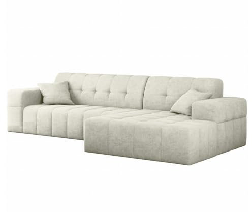 Friderik BALIA hörnsoffa L 265 cm – elegant och bekväm hörnsoffa för eleganta vardagsrum (Perfect Harmony 01, höger)