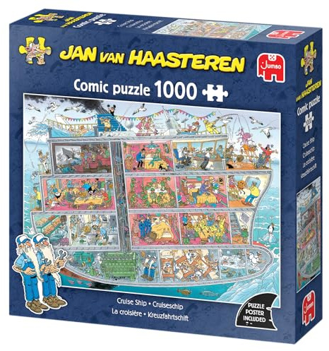 Jan Van Haasteren – JVH – Die Kreuzfahrt – Cruise Ship – Puzzle für Erwachsene – 100% recycelter Karton – 1000 Teile Jumbo