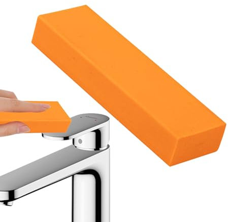Dissolvant de rouille en métal – Gomme de nettoyage en caoutchouc, bloc orange | Nettoyant de taches en acier inoxydable, outil de décontamination pour cuisine, polissage de surfaces rouillées
