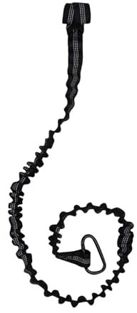 Baoblaze Kajak-Paddel-Leine, sicheres Lanyard-Seil, Paddelgurt, dehnbar, für -Rafting, Angeln, Stippruten, Bootfahren, Kanufahren, Schwarz