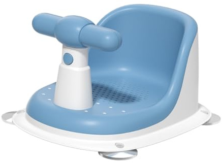 SHOWERORO Babybadewannensitz und Geräumiger Offener Seite mit Stabilem Sicherheitsdesign aus Pp Moderner Babysitz für Neugeborene und Kleinkinder zum Sicheren Baden